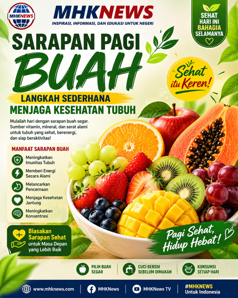 Sarapan Buah di Pagi Hari, Langkah Sederhana Menjaga Kesehatan Tubuh file 000000003ac8720b91e395780eac4058