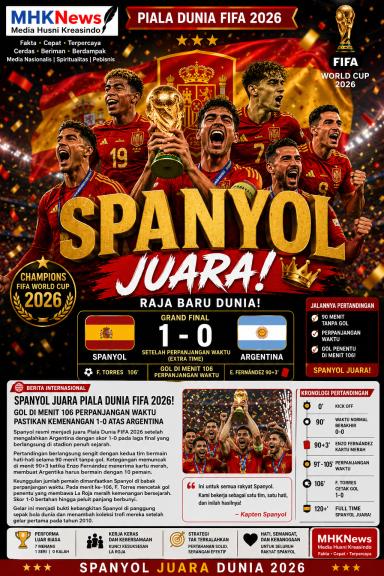 Resmi! Spanyol Raja Baru Dunia, Argentina Gagal Pertahankan Mimpi Juara