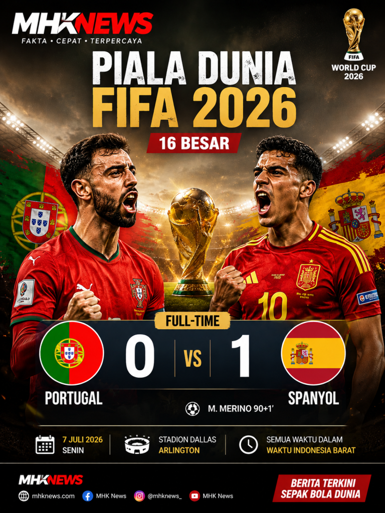 Drama Menit Akhir! Spanyol Singkirkan Portugal 1-0, Lolos ke Perempat Final Piala Dunia 2026